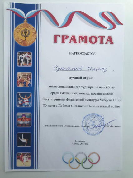 Межмуниципальный турнир по волейболу.